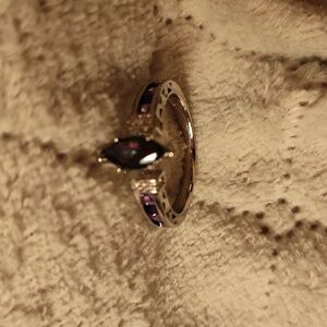 Women's Sterling Silver Purple Gemstone ring